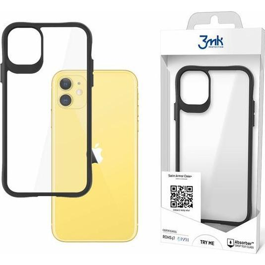 3mk Satin Armor Case+ átlátszó, TPU és PC anyagú telefontok Apple iPhone 11 (3mk Satin Armor Case+(3))