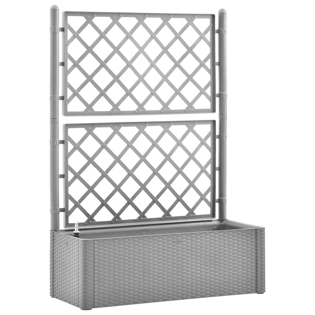 szürke kerti magaságyás ráccsal és öntözőrendszerrel (317578)