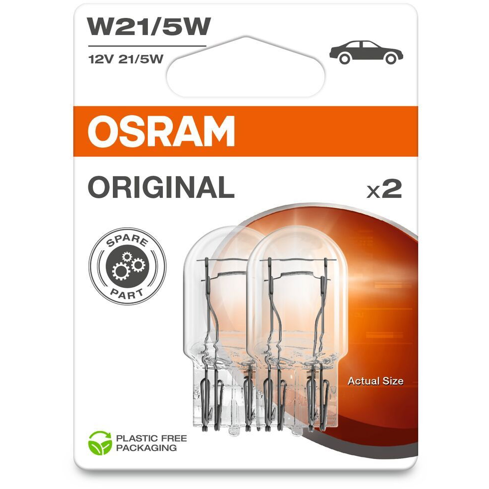 Osram Original W21/5 W, 12 V, 21/5 W, W3x16q, 2 db (7515-2BL)