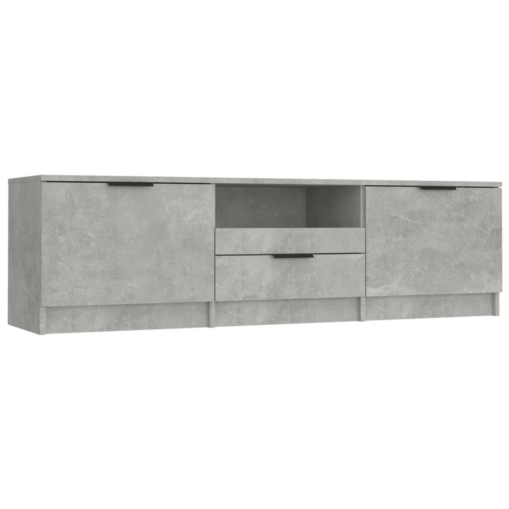 betonszürke szerelt fa TV-szekrény 140x35x40 cm (811452)