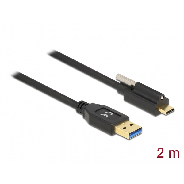 Delock SuperSpeed USB (USB 3.2 Gen 1) kábel A-típusú apa csatlakozó - USB Type-C  apa csatlakozó csa