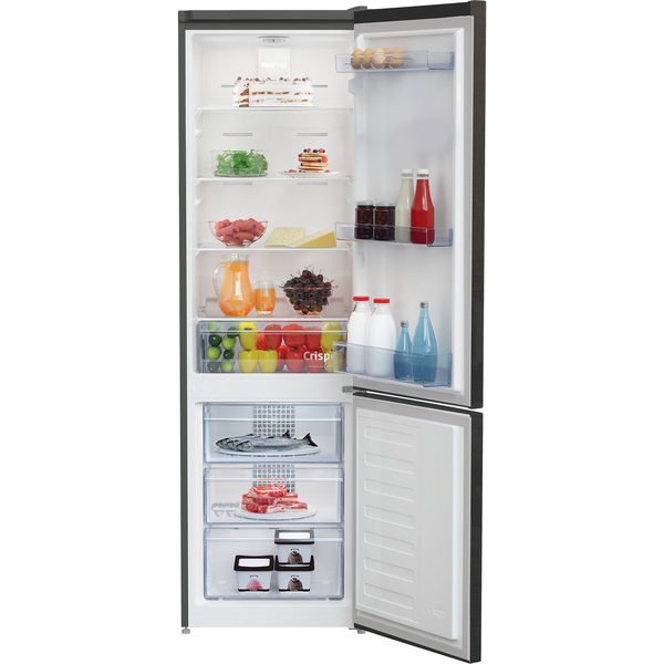 Beko RCNA305K40XBRN kombinált hűtőszekrény Szabadonálló 266 L E Fekete