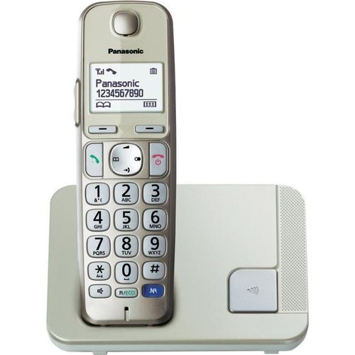 Безжичен телефон, Panasonic, KX-TGE210PDN, Сребрист