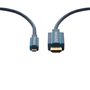 HDMI - Micro HDMI кабел, HQ OFC, High Speed Ethernet, 4K, позлатени конектори, 2 м, ClickTronic