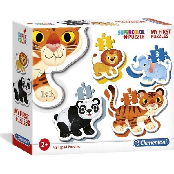 Clementoni My First Puzzles Puslespil 2 stk Dyr