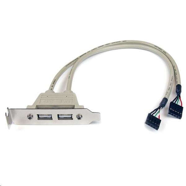 StarTech.com 2x USB 2.0 hátlapi kivezetés (USBPLATELP) (USBPLATELP)