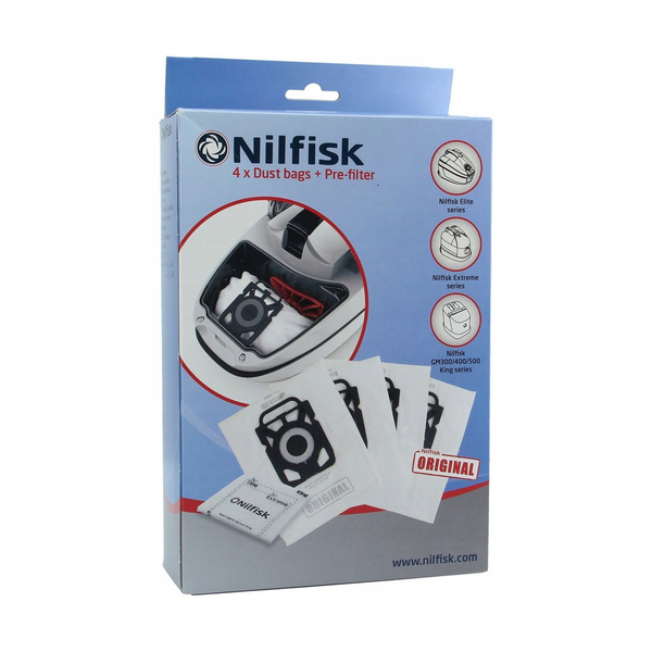 Nilfisk 107412688 Elite торба за прах и комплект филтър (4+1 бр.)