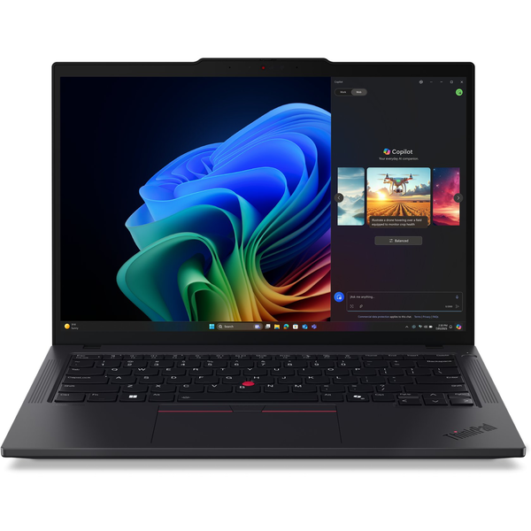 Lenovo ThinkPad T14 Gen 6 (AMD) Copilot+ PC AMD Ryzen AI 5 340 Ноутбук 35,6 см (14") WUXGA 32 GB DDR5-SDRAM 512 GB SSD Wi-Fi 7 (802.11be) Windows 11 Pro Английски Черен