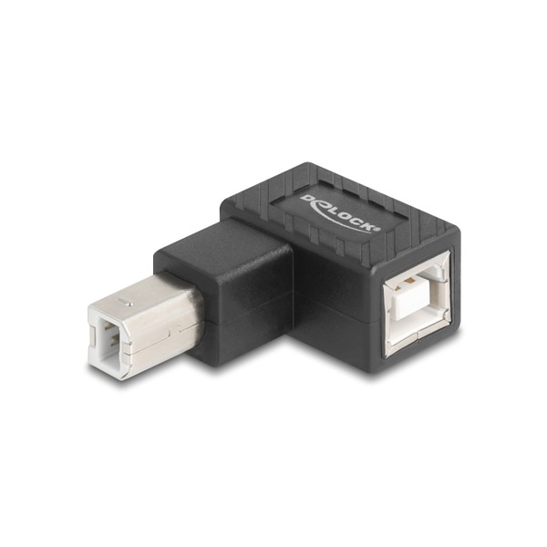 DELOCK Adapter USB 2.0 B Stecker zu B Buchse 90° gew. oben