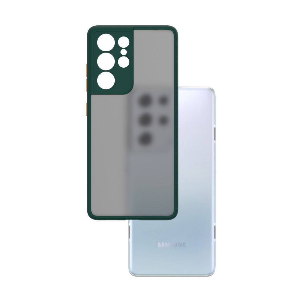 Cellect Samsung Galaxy S21 Ultra tok zöld-narancssárga (CEL-MATT-S21U-GO) (CEL-MATT-S21U-GO)