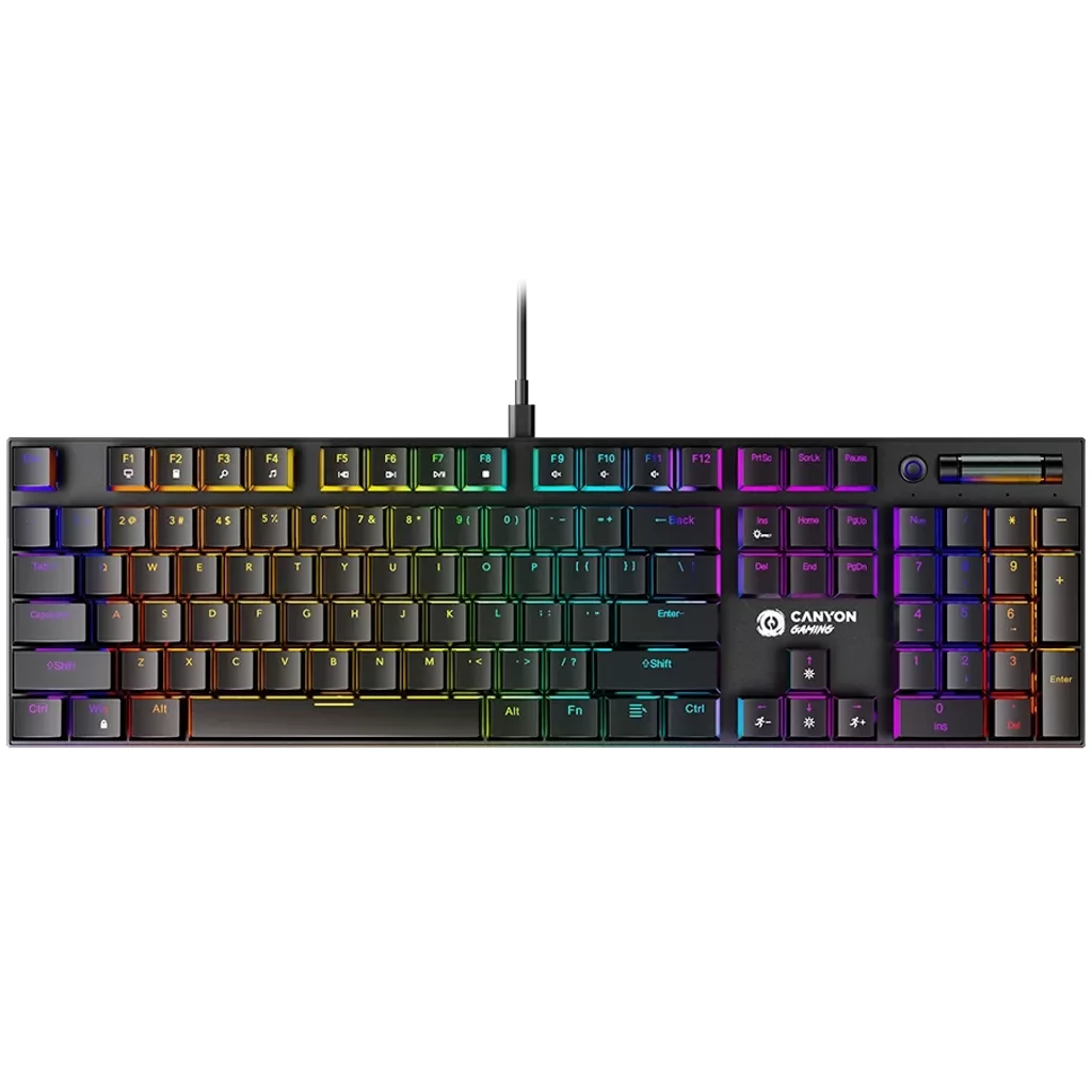 CANYON keyboard Cometstrike GK-55 EN/HU Wired Black (CND-SKB55-HU)