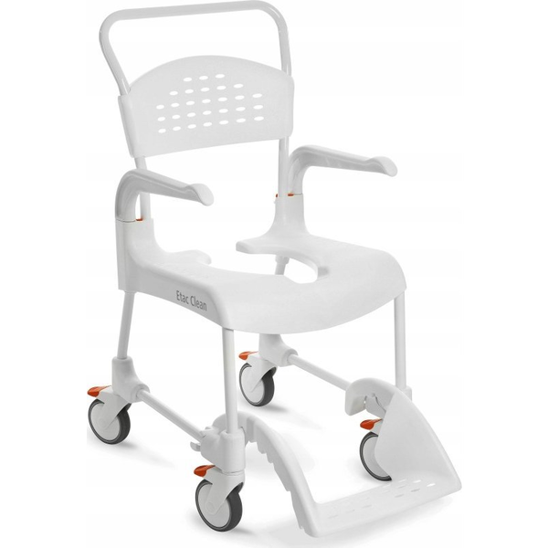 Silla De Ducha Blanca Limpia Etac 4 Frenos 48x49 Cm