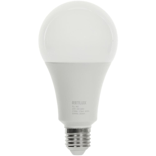 RETFLUX RLL 663 A80 E27 bulb 20W CW D