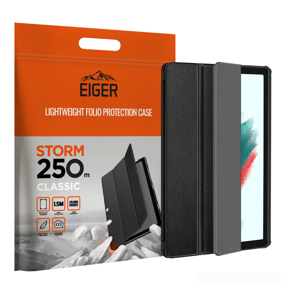 Eiger Storm 250m Samsung Galaxy Tab A8 10.5 (2021) Trifold tok - Fekete (EGSR00135)