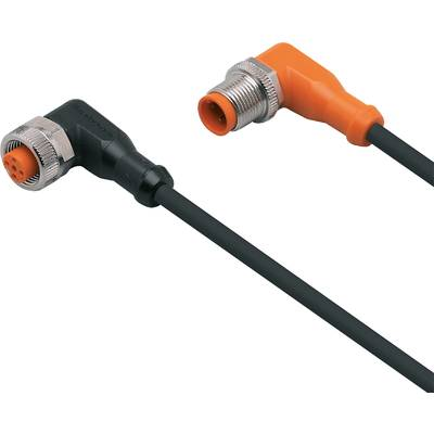 ifm Electronic EVC035 Összekötő vezeték Dugó, hajlított, Alj, hajlított 0.3 m Pólusszám: 4, 5 1 db