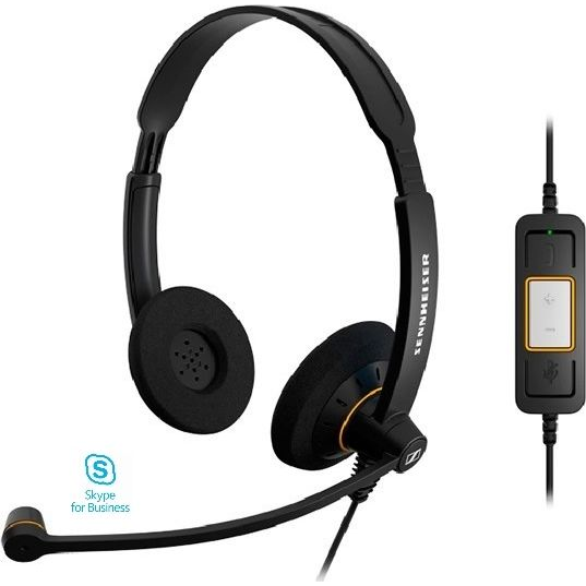 EPOS IMPACT SC 60 USB ML Slúchadlá s mikrofónom Kábel Pres hlavu Hovor / hudba USB Typ-A Čierna (504547)