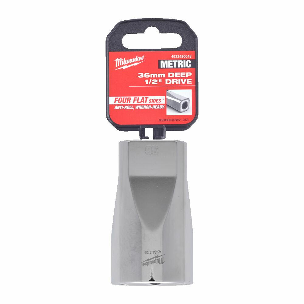 METRIKUS DUGÓKULCS HOSSZÚ 1/2'' MILWAUKEE 36 mm 4932480048 (4932480048)