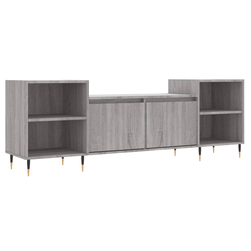 szürke sonoma színű szerelt fa TV-szekrény 160x35x55 cm (831338)