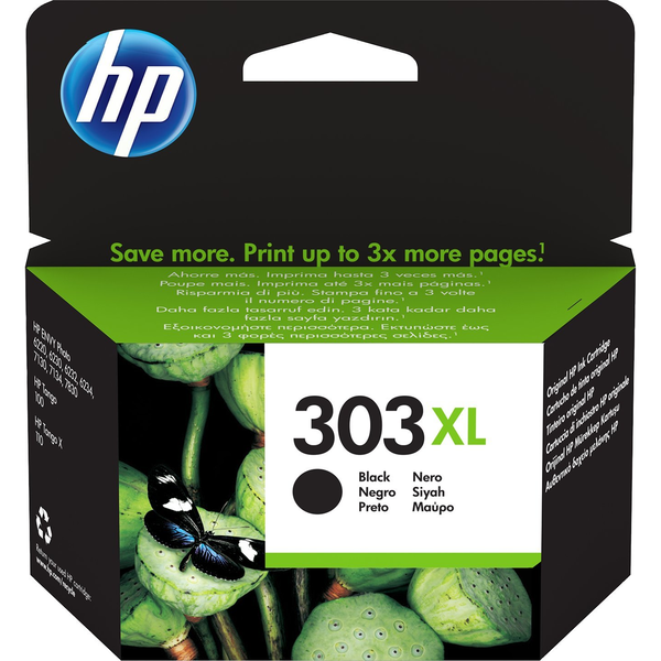 HP 303XL High Yield черна оригинална мастилена касета 12 мл