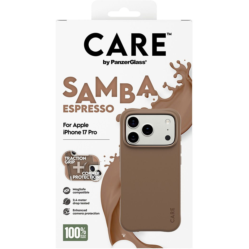 PanzerGlass CARE tok Apple iPhone 17 Pro-hoz, MagSafe, Samba Espresso (CR57384)