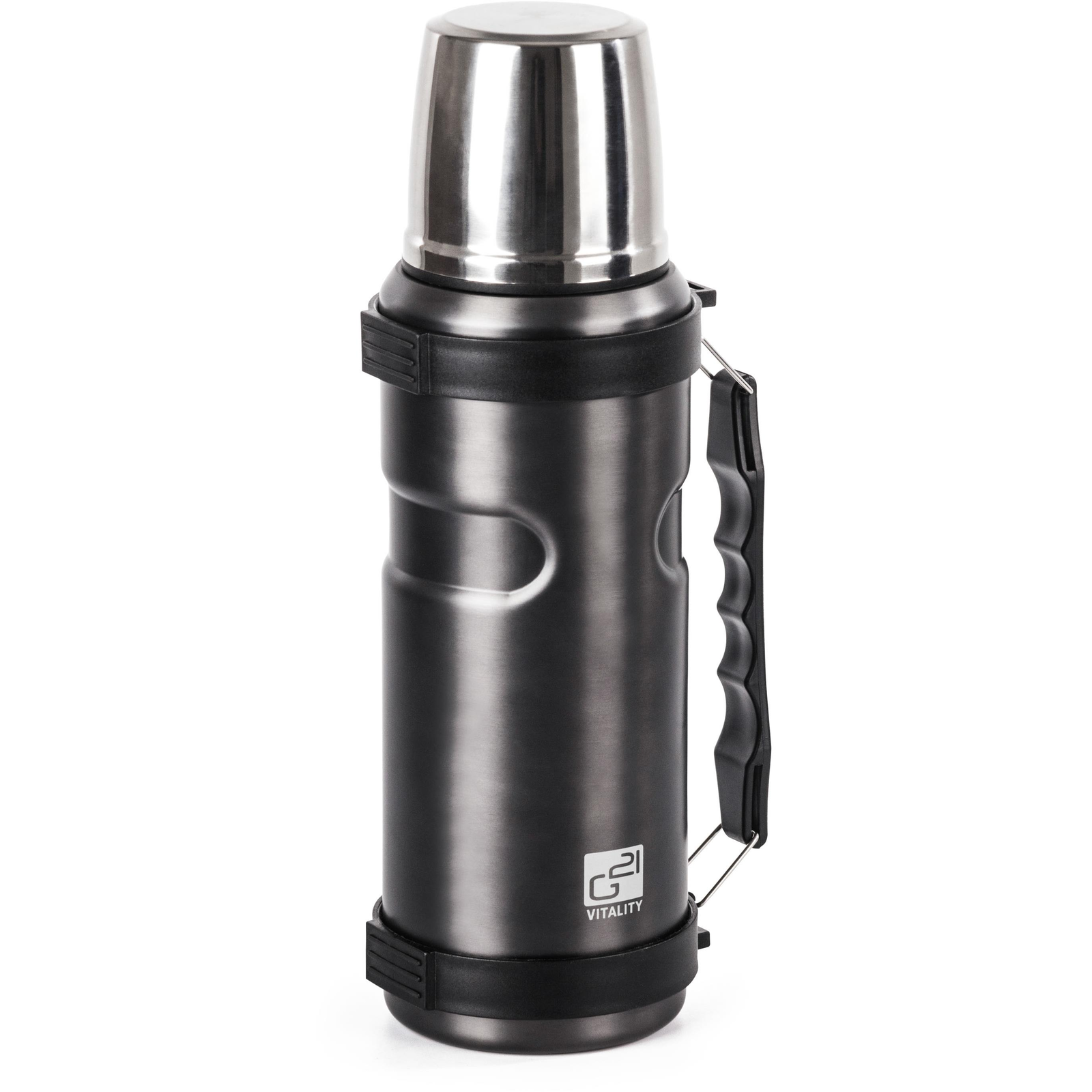 G21 1000 ml, ivópalack fogantyúval, acélszürke (G21TL1S)