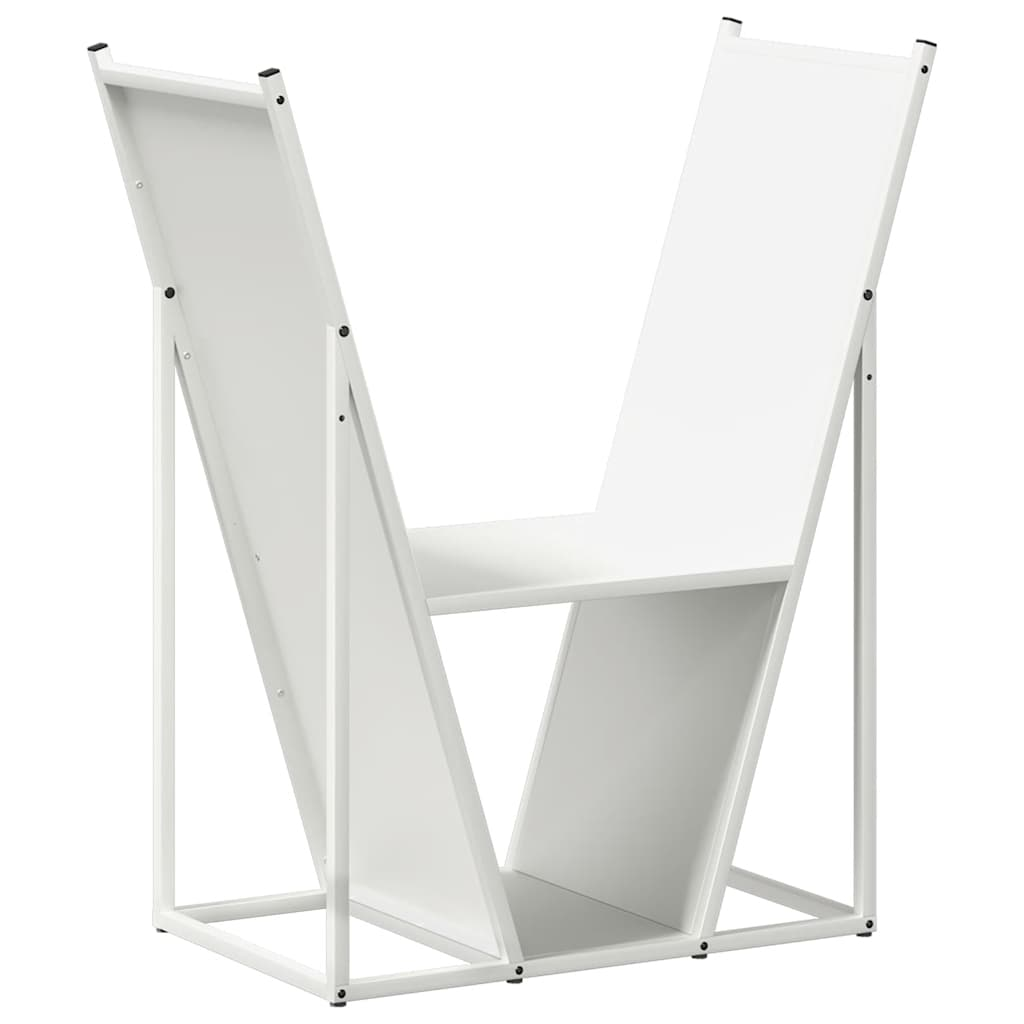 fehér hidegen hengerelt acél tűzifatároló 69,5x35x81 cm (864178)