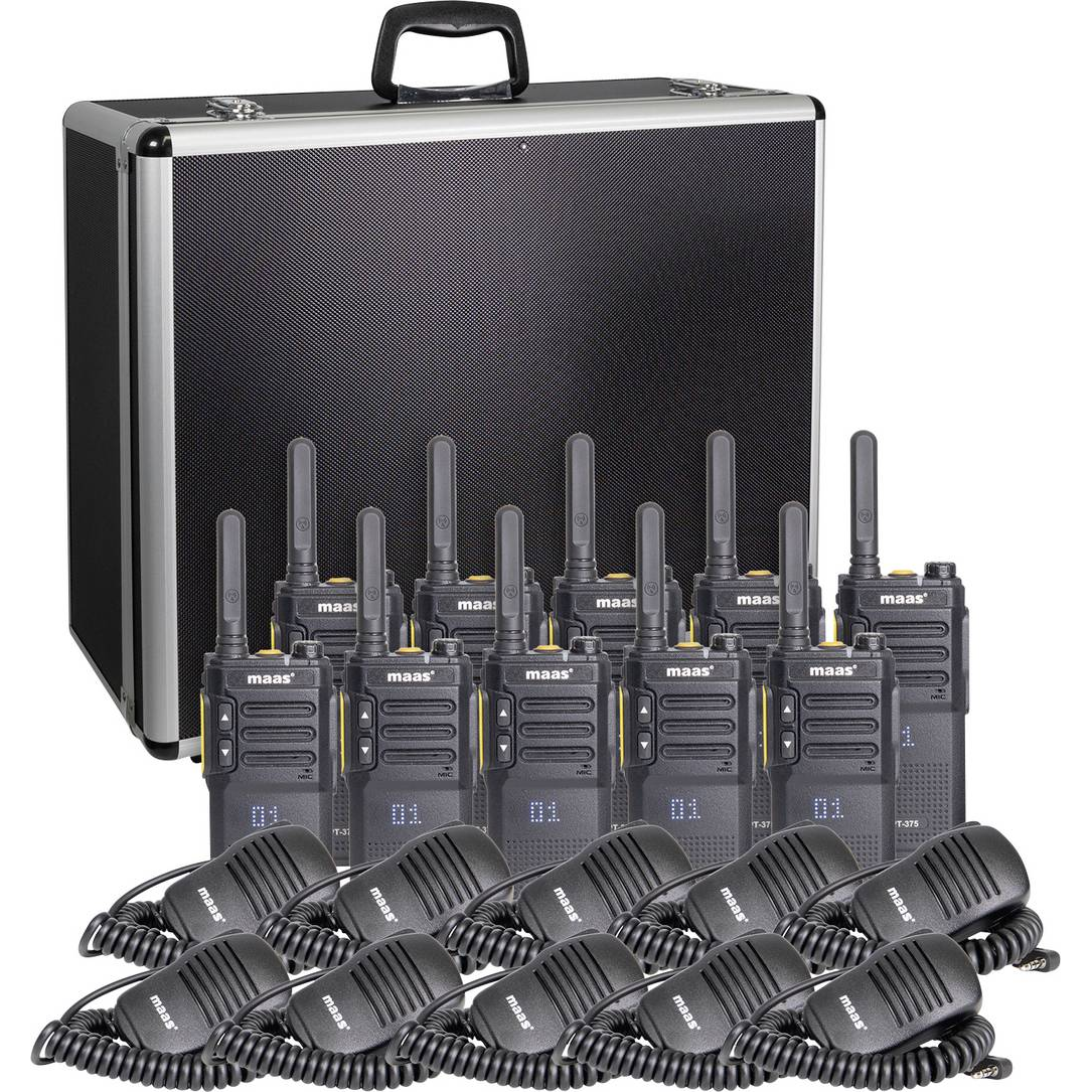 MAAS Elektronik Team-Set PT-375 KEP-360-K PMR készülék 10 részes készlet (150114) (150114)