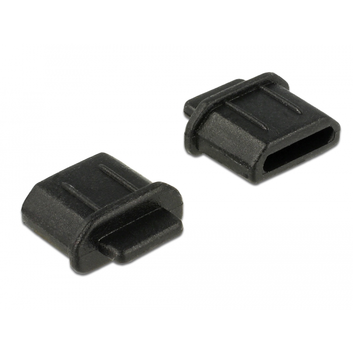 Delock Porvédő HDMI micro-D kimenethez fogantyúval - Fekete (10 db) (64031)