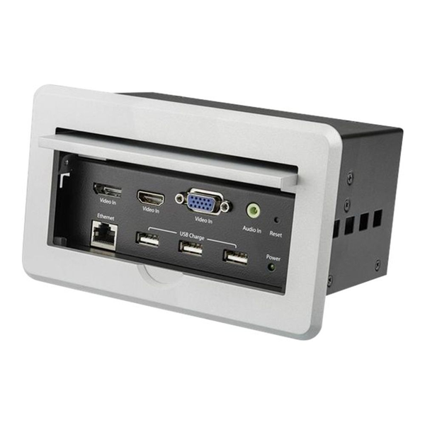 StarTech.com BOX4HDECP2 AV konferenceforbindelse 3840 x 2160 pixel Ethernet LAN Sølv