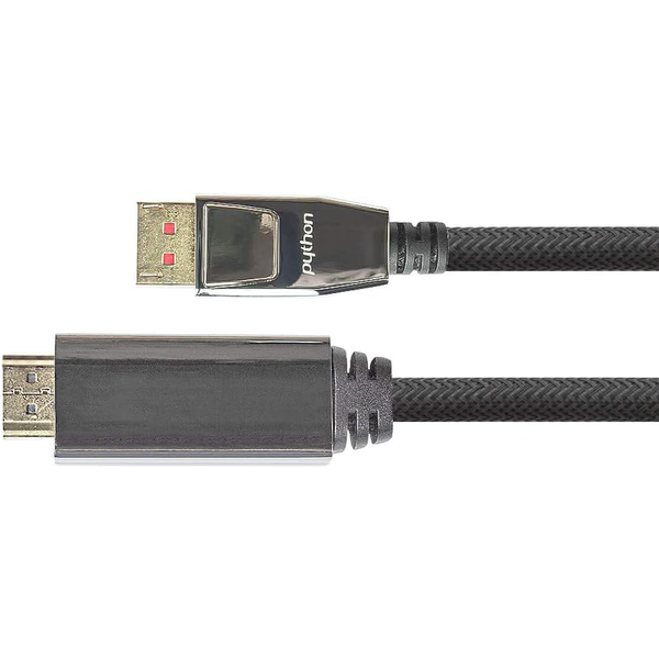 Python DisplayPort 1.4 an HDMI 2.0 Kabel Nylong. schwarz 2m