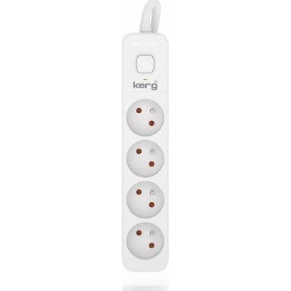 HSK DATA Kerg M02397 4 Earthed sockets - 5.0m power strip with 3x1 5mm2 cable 16A