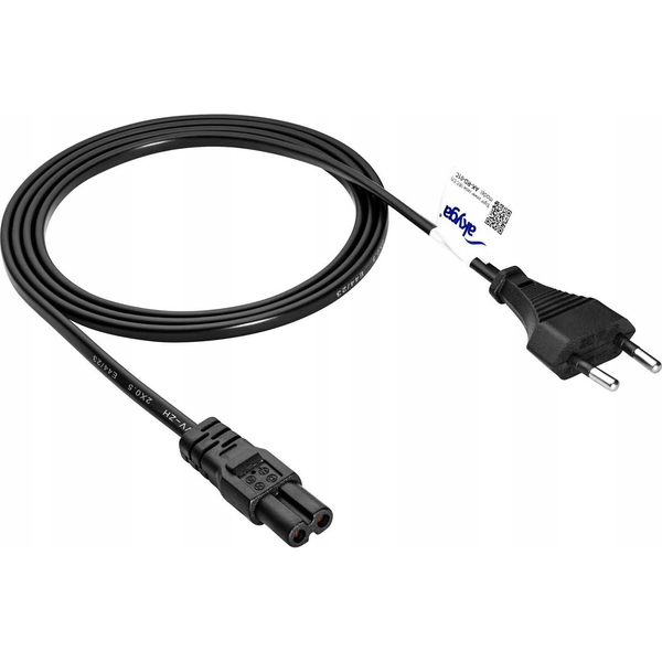 Захранващ кабел Akyga AK-RD-01C 1.5 м, меден, IEC C7 конектор, CEE 7/16 щепсел