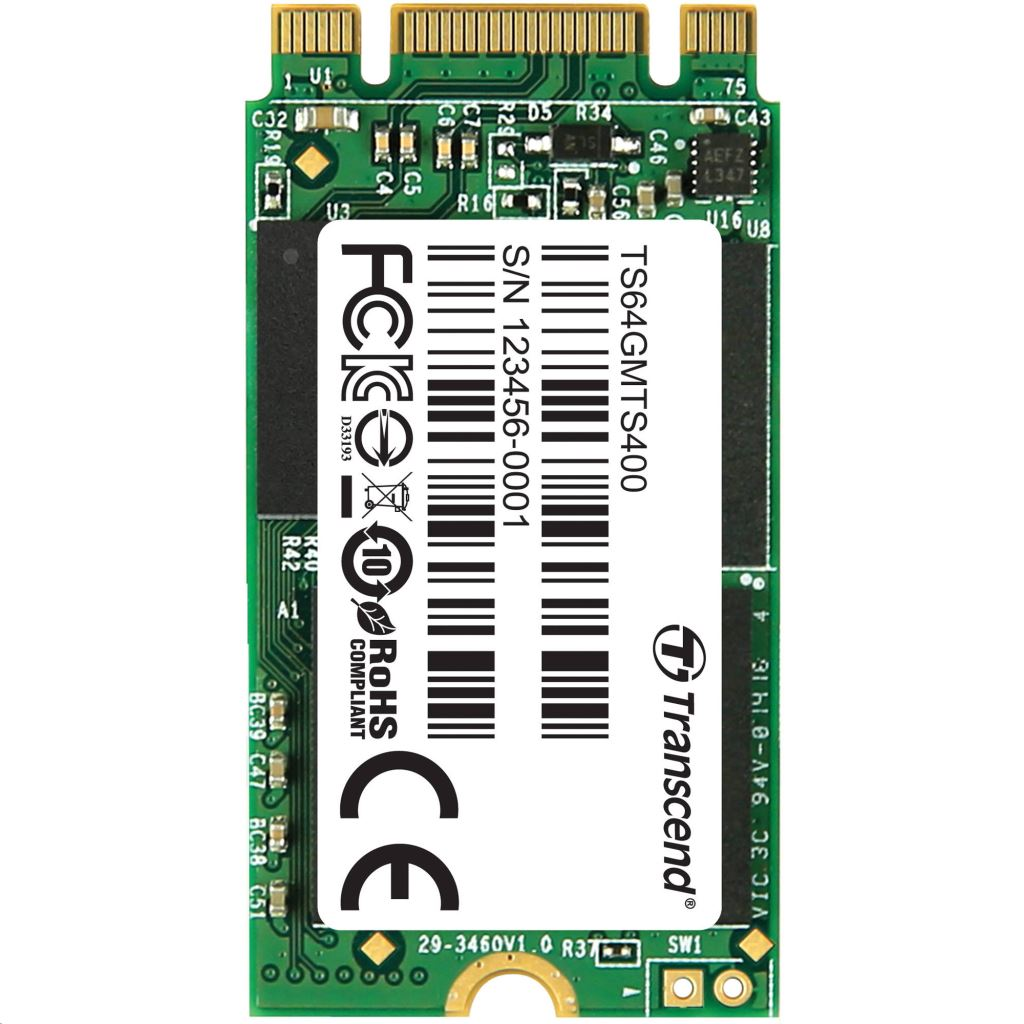 Transcend MTS400 64GB M.2 2242 SSD (TS64GMTS400S)