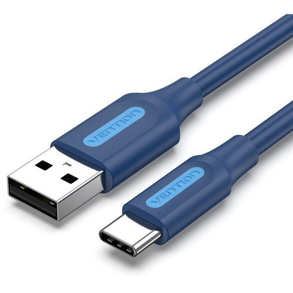 Vention USB 2.0 to USB-C 3A Cable 1m Deep Blue