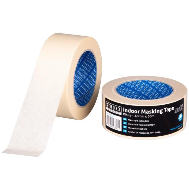 STROXX krepp ragasztószalag, krémfehér, 48 mm × 50 m (25302)
