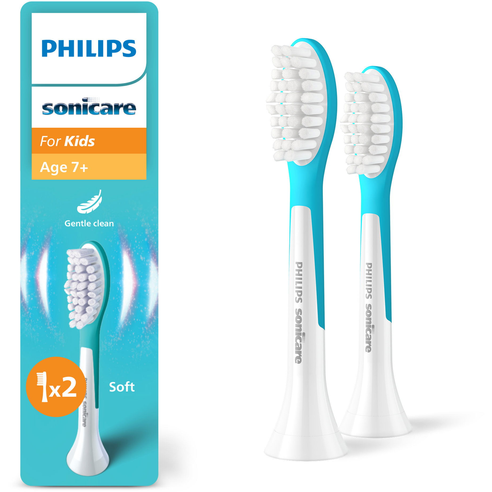 Philips Sonicare for Kids Standard HX6042/90, 7 éves kortól, 2 db (HX6042/90)