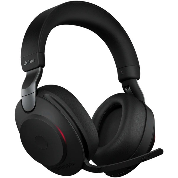 Jabra Evolve2 85, UC Stereo Слушалки Жична и безжична Лента за глава Офис/Център за обаждания UBS тип C Bluetooth Черен