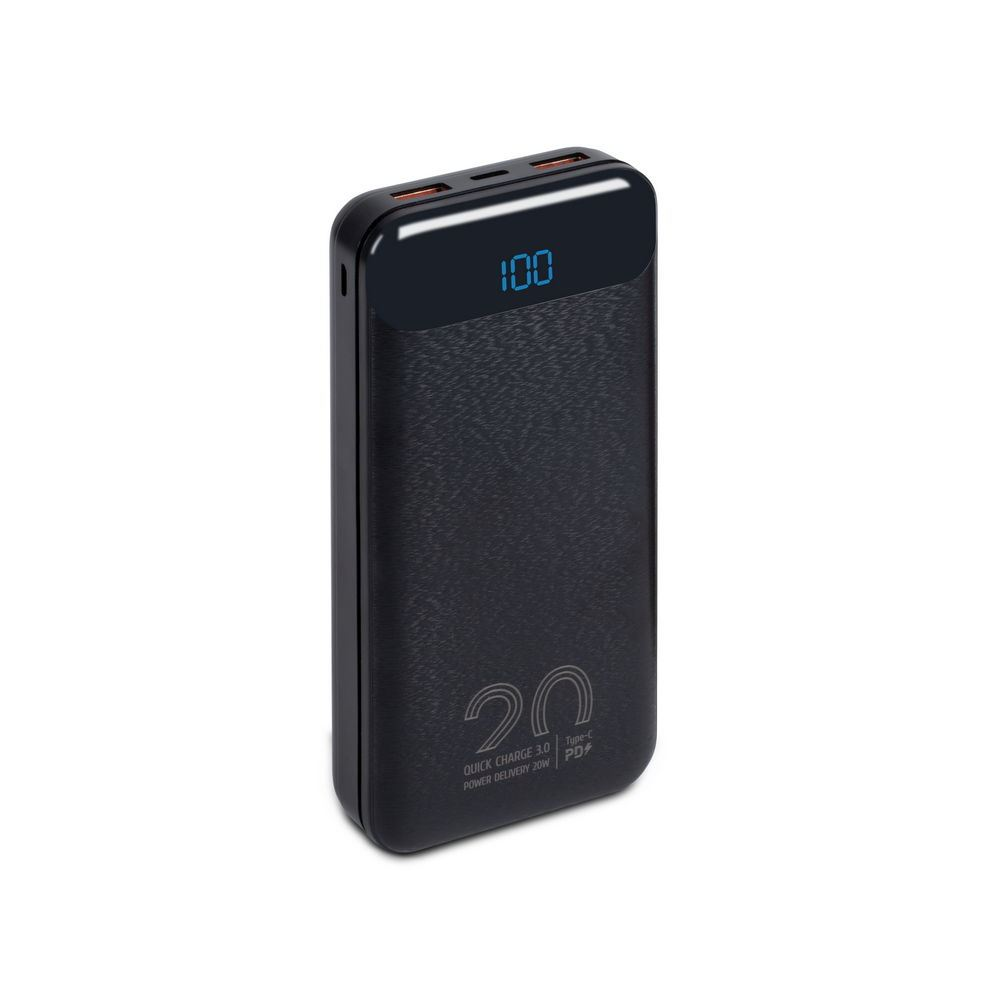 RivaCase Rivapower VA2580 20000mAh QC/PD 20W Powerbank fekete (4260403579275) (4260403579275)