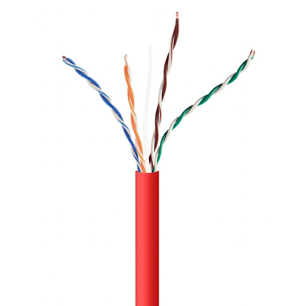Cablexpert U/UTP CAT5e Installációs kábel 305m - Piros
