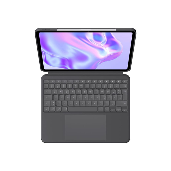 Logitech Combo Touch QWERTZ Tysk Smart Connector Grafit