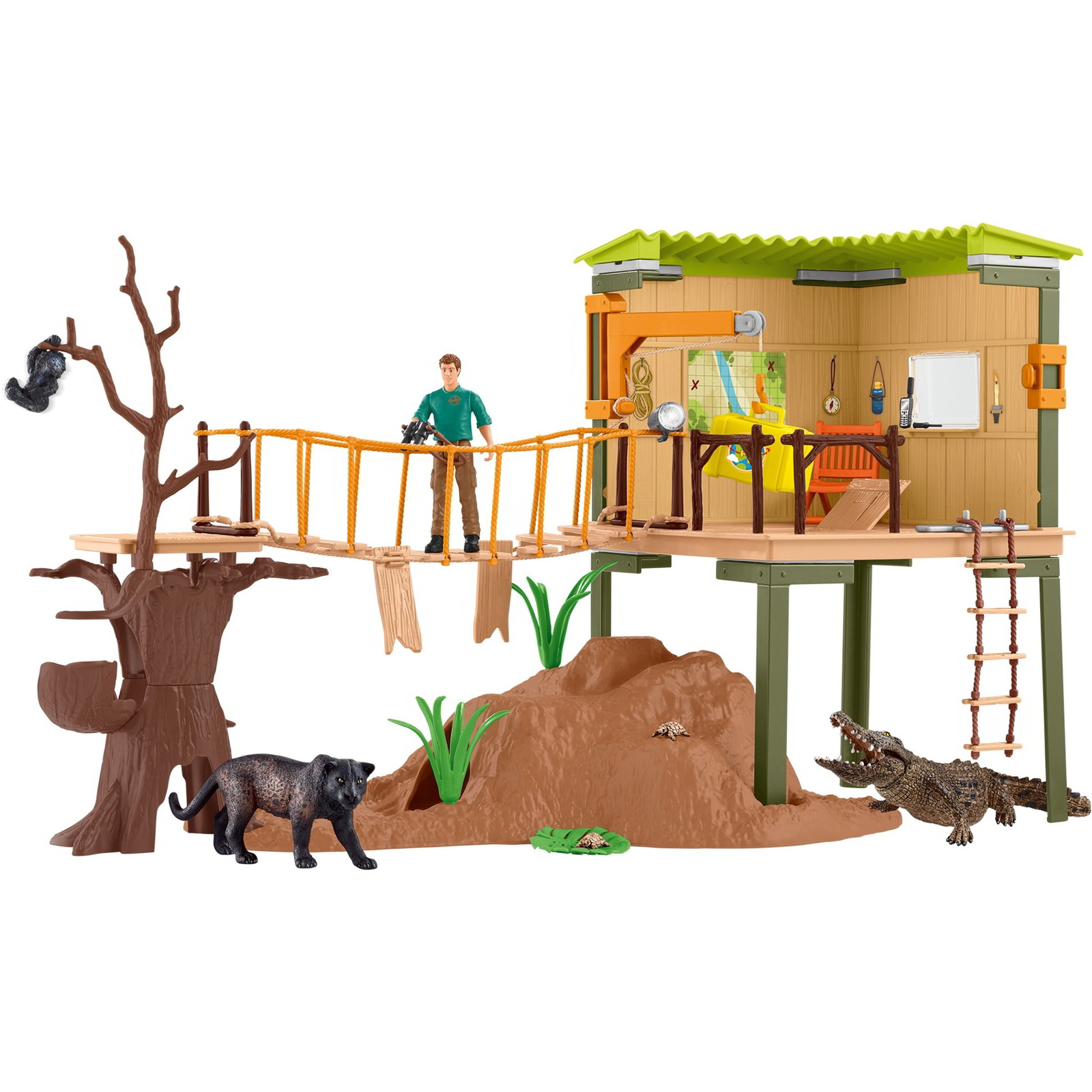 Schleich 42594 Wild Life kalandállomás játékfigura készlet (42594)