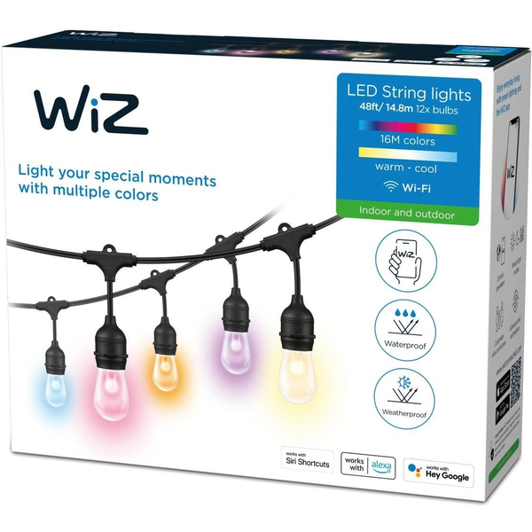 WiZ 8719514554450 intelligent belysning Intelligent strimmellys Wi-Fi 12 W
