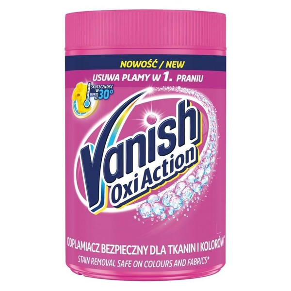 Vanish Oxi Action Pink folttisztító por 625 g (5900627081749)