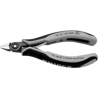 ESD precíziós elektronikai oldalcsípő fogó, hegyes fejű 125 mm Knipex 79 32 125 ESD (79 32 125 ESD)