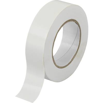 TRU COMPONENTS SW10-155 1563945 Szigetelőszalag Fehér (H x Sz) 10 m x 19 mm 10 m