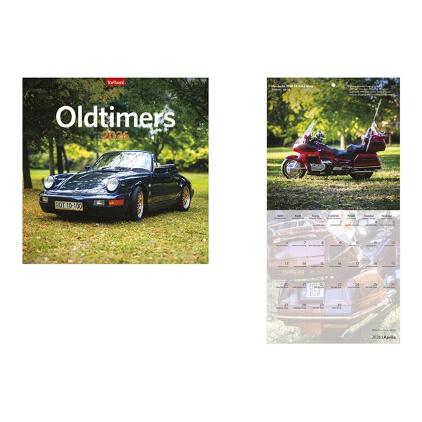 Kalendart 2026 T098 Oldtimers falinaptár