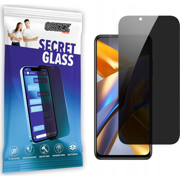  GrizzGlass Szkło prywatyzujące GrizzGlass SecretGlass do POCO M5s