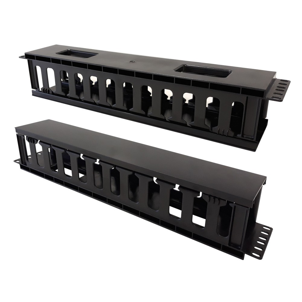 Techly I-CASE CABLE-FR2 rack tartozék Kábelkezelő panel (108316)