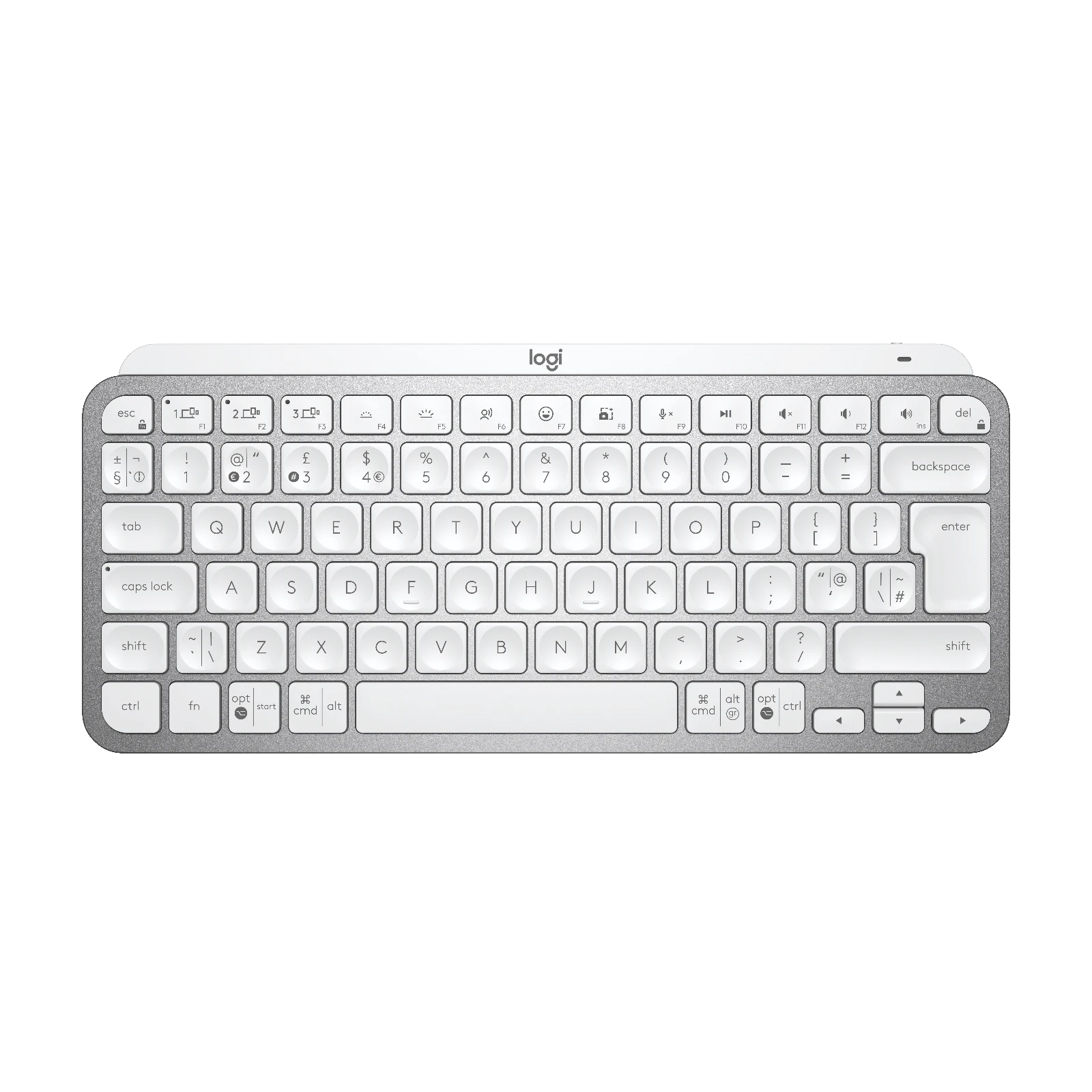 Клавиатура Logitech MX Keys Mini — 920-010496, английска подредба, сива