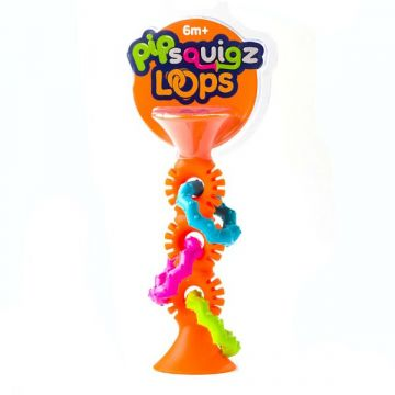 Fatbrain Fat Brain Toys: Rágható csörgő fogaskerekekkel - narancssárga (F165ML) (F165ML)